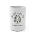 Health Is Wealth PCOS Wellness Mug — 15oz Inspirational Self‑Care Coffee Cup