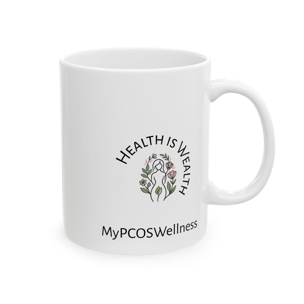 Living Well, Living Naturally mug | Ceramic Coffee Cup