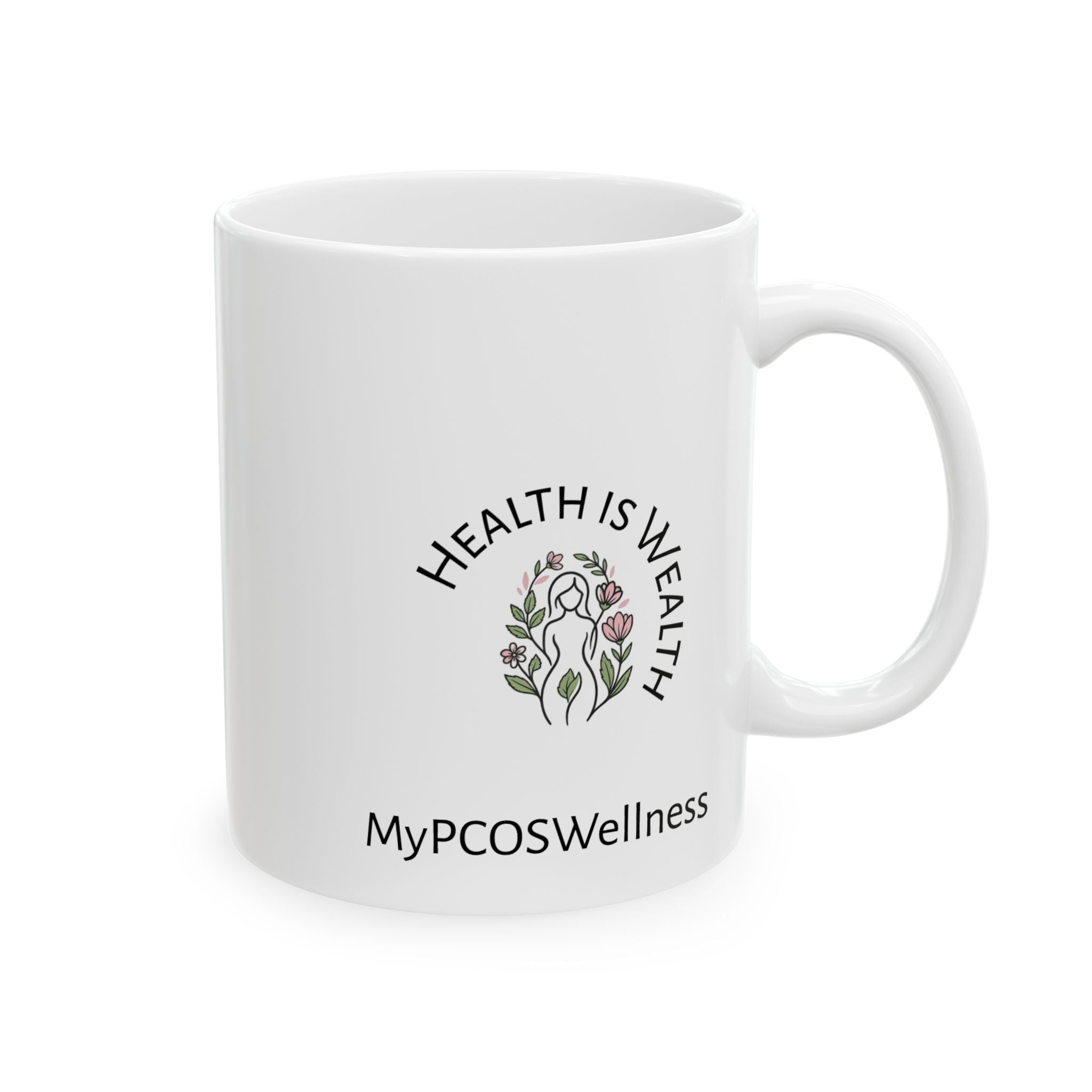 Living Well, Living Naturally mug | Ceramic Coffee Cup
