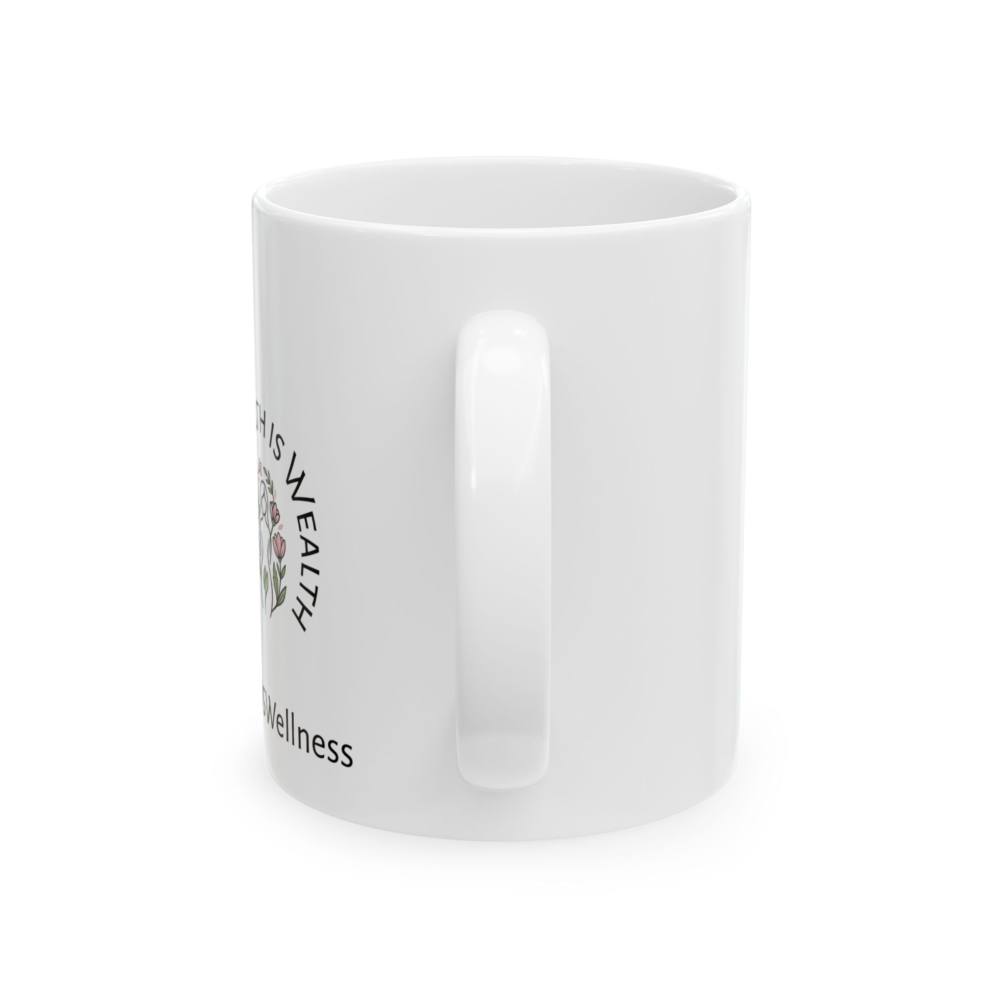 Living Well, Living Naturally mug | Ceramic Coffee Cup
